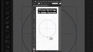Minimal Spiral Logo in Adobe Illustrator #logo #logogrid #logogridgenerator