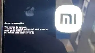 Your Device is corrupt Redmi Note 9 Repair 