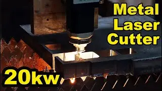 Cutting Steel with a 20KW Fiber Laser (the Future of Cutting Tech)