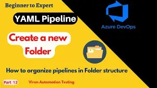 How to create a new Folder in Azure DevOps to organize CI/CD pipelines | Azure DevOps directories |