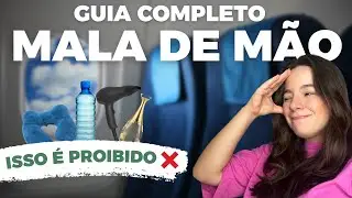 BAGAGEM DE MÃO VOOS NACIONAIS 2024 I Regras, dicas, itens permitidos e PROIBIDOS