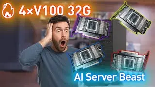 4×V100 32GB AI Server Build — Ultimate Deep Learning Rig