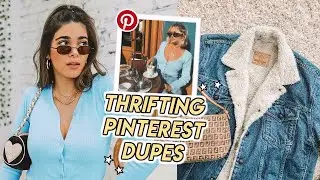 THRIFTING PINTEREST DUPES FOR FALL ☆ + 10 THRIFTED OUTFITS