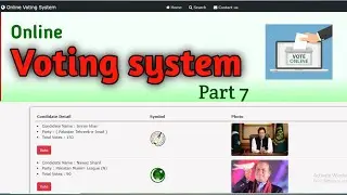 Online Voting System project in PHP | Part 7 | PHP Major Project with Source Code