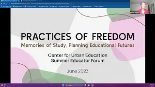 CUESEF 2023: Practices of Freedom: Memories of Study, Planning Educational Futures