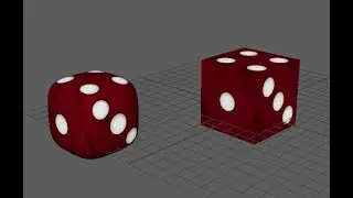 how to model a dice in 3d maya 