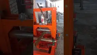 Трубогиб. Катаем трубу 80×40×3 на ребро.