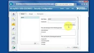 rt set admin passwordLabVIEW procedure: Set the password for the system administrator ("admin") user