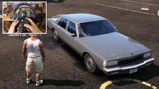 1990 Chevrolet Caprice Civilian Sedan - GTA V | Logitech G29 🔥 When GTA VI ? Who waiting?