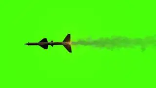 no copyright HD missile launched video with green screen