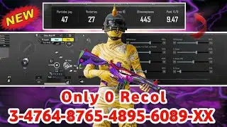 🔥Bgmi 0 Recol Sensitivity Settings 2026 😱 Sensitivity Code 4.4 Update Best Sensitivity Code 