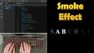ASMR Programming - Smoke Text Animation Effect using Html CSS - No Talking