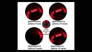 Задний фонарь для велосипеда, 4 режима, встроенный АКБ