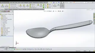 SPOON DESIGN IN SOLIDWORKS | CAD CAM TUTORIALS | SOLIDWORKS SURFACE TUTORIALS | SOLIDWORKS TUTORIALS