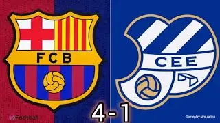 FC Barcelona vs CE Europa game 4-1 | Club Friendly 2026 | highlights Football Match ⚽ (Simulation)