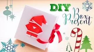 D.I.Y origami santa. Подарочная коробка и оригами Дед Мороз)))