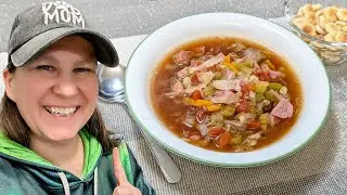 Super Easy Cabbage Soup with Ham! Big Boy Copycat Recipe!