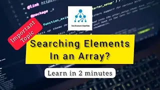 How to perform search in an array? || #array #arrays #datastructures #linearsearch