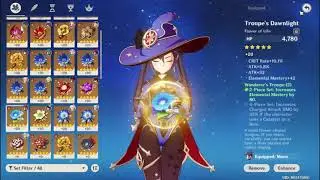 2.2 Abyss Floor 12 (9-star clear), Mona c0 DPS, Hu Tao c2 DPS