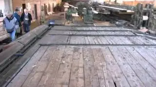 Eurowood Бревноподатчик с поштучной выдачей бревна / Rundholzaufgabe mit Blockzug