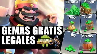 ¡¡CONSEGUIR 80 GEMAS GRATIS cada 5 MINUTOS!! en Clash Royale 100% Legal