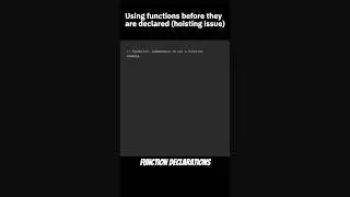 Using functions before they are declared (hoisting issue) #javascript #codingtips #webdevelopment