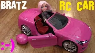 Toys for Little Girls: Pink BRATZ Remote Control Car and Toy Doll Cloe Unboxing & Playtime