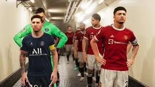 PSG vs Manchester United (Sancho Scored a Goal & 2 Assists) ft MESSI