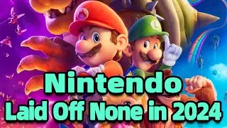 In 2024, Nintendo Stands Alone Among Majors with No Layoffs!!!