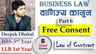 BBS 3rd year Business Law Notes Part 6 Free Consent