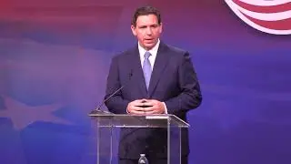 Florida Gov. Ron DeSantis gives remarks at the 2023 Pennsylvania Leadership Conference