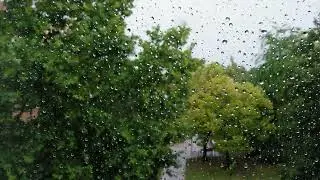 Футаж №150 Дождь за окном