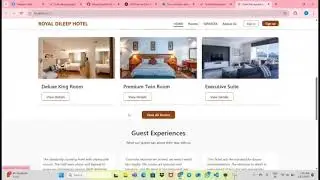 Hotel management website using react + vite