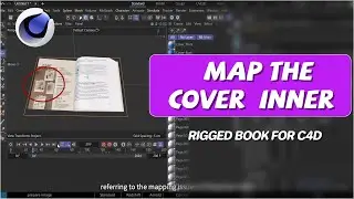 How to apply maps to the inner pages of the cover? (RB for C4D)