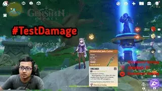TEST DAMAGE KEQING PRIMORDIAL JADE CUTTER - GENSHIN IMPACT INDONESIA