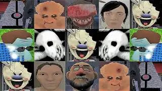 Bad Endings Battle #15 | Ice Scream 8 Schoolboy Runaway Granny Remake Electric Heart Evil Neighbor 3