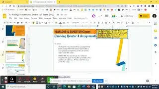 SIS Rolling Gradebook: End of Year Assignments Check - Yearlong Classes