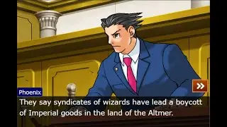 Oblivion NPC Dialogue but it's Ace Attorney