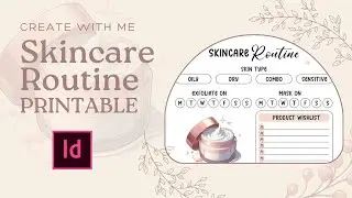 Free Skincare Routine Printable Template Indesign