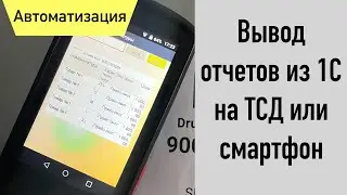 Вывод отчетов 1С на ТСД | Автоматизация склада