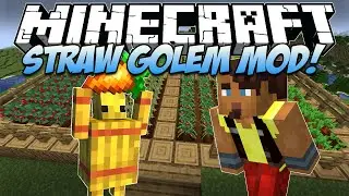 Mod Showcase | STRAW GOLEMS! (Straw Golem Rebaled) | Minecraft 1.19.2