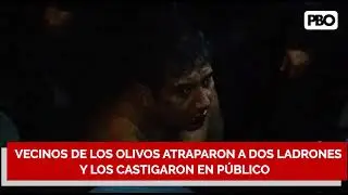 Vecinos atraparon a dos ladrones y los desnudaron en 
