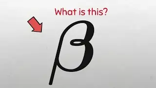 Statistical symbols explained : Beta 