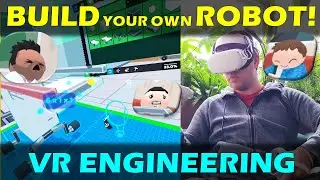 This NEW VR ROBOT BUILDING game ROCKS! The best Quest ENGINEERING SANDBOX | Some Assembly Required