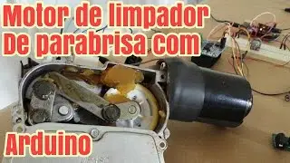 Arduino - Ponte H IBT2 com motor de limpador de parabrisa