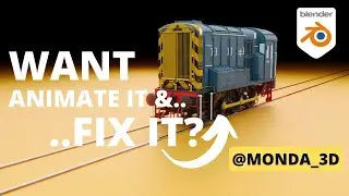 How to animate a Train Engine having a Drive Rod? [BLENDER 3.4] (EASY TUTORIAL).