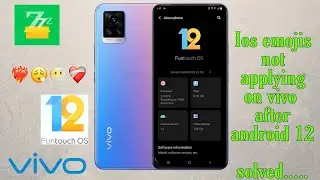 Zfont emoji not applying on vivo after android 12 update || problem solver 100% || watch till end .