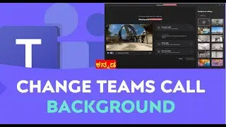 How to change background in Microsoft Teams | Teams Virtual Background | Office 365 | Kannada