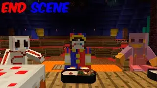 The last scene from the Digital Circus in Minecraft