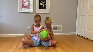 Gross motor activities toddler/preschooler pediatric physical therapy telehealth (trunk rotation)